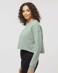 Womens Lightweight Crop Crew - Independent Trading Company