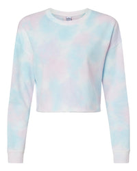 Womens Lightweight Crop Crew - Independent Trading Company