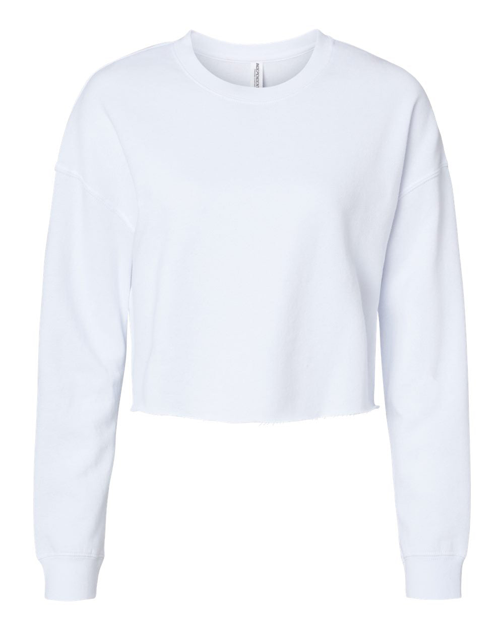 Womens Lightweight Crop Crew - Independent Trading Company
