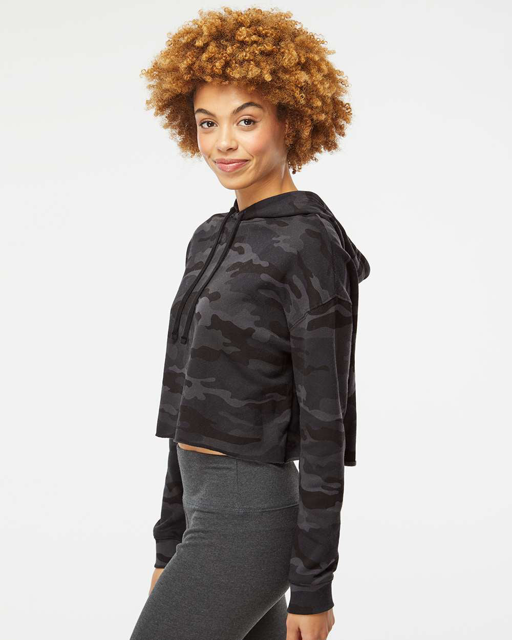 Women's Lightweight Crop Hood | Independent Trading Co