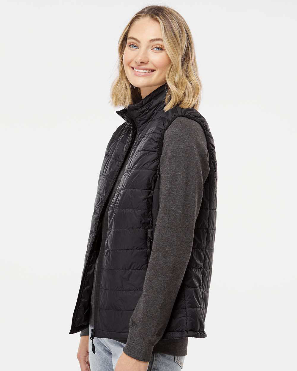Women's Hyper-Loft Puffy Vest - Independent Trading Company