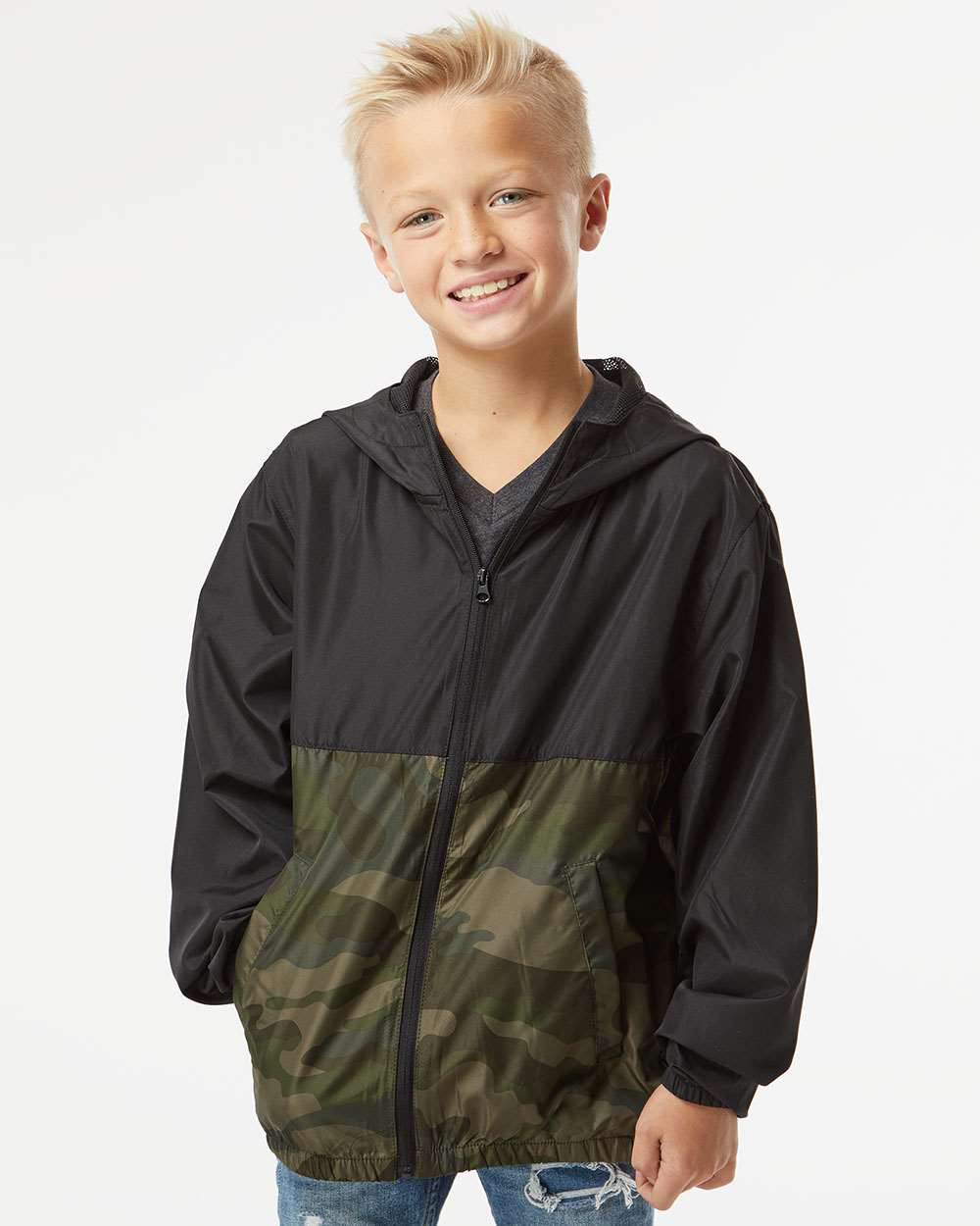 Youth Lightweight Windbreaker Jacket - Independent Trading Company