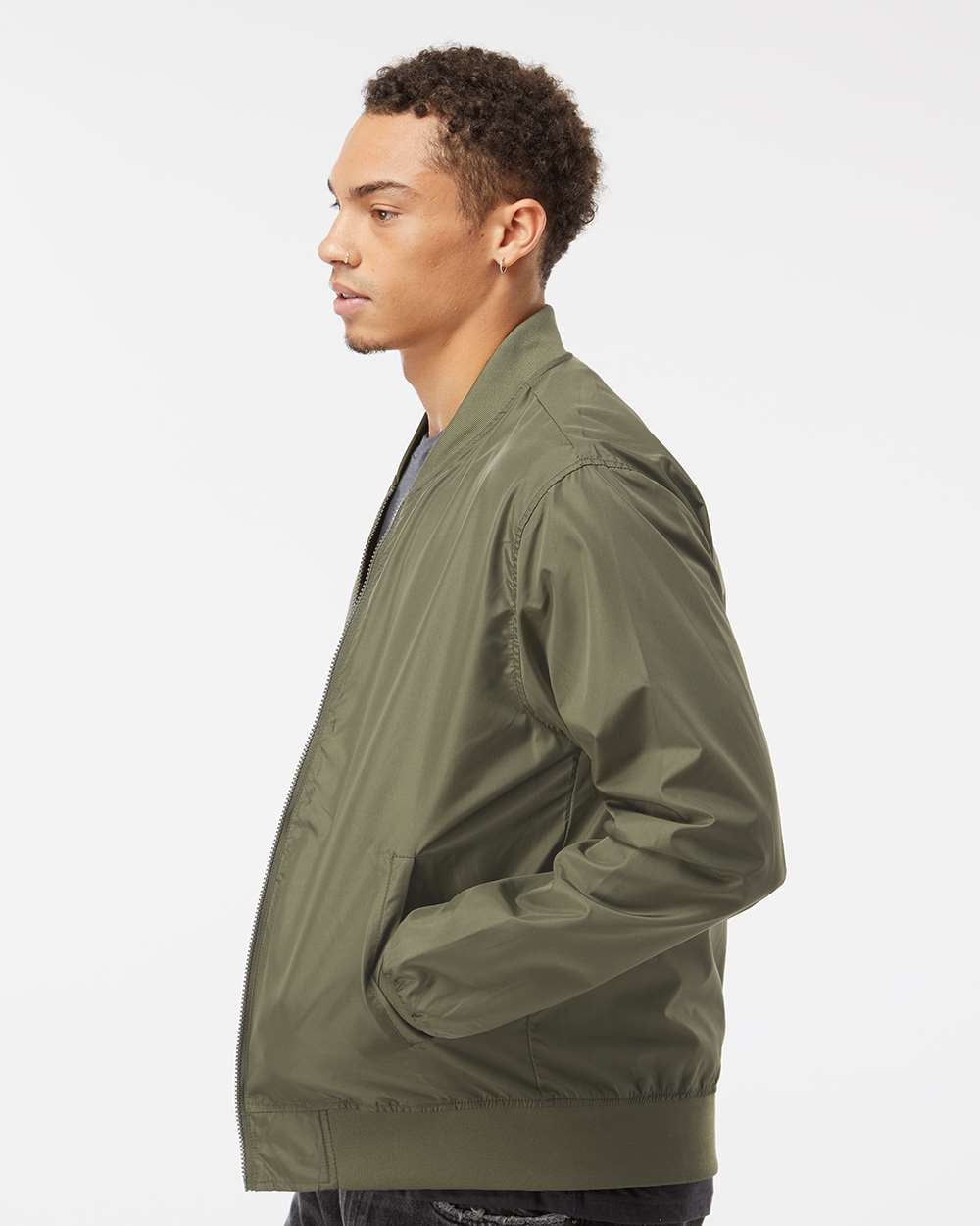 Lightweight Bomber Jacket - Independent Trading Company