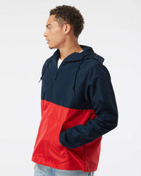 Lightweight Pullover Windbreaker Anorak Jacket - Independent Trading Company