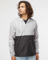 Lightweight Pullover Windbreaker Anorak Jacket - Independent Trading Company