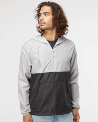 Lightweight Pullover Windbreaker Anorak Jacket - Independent Trading Company