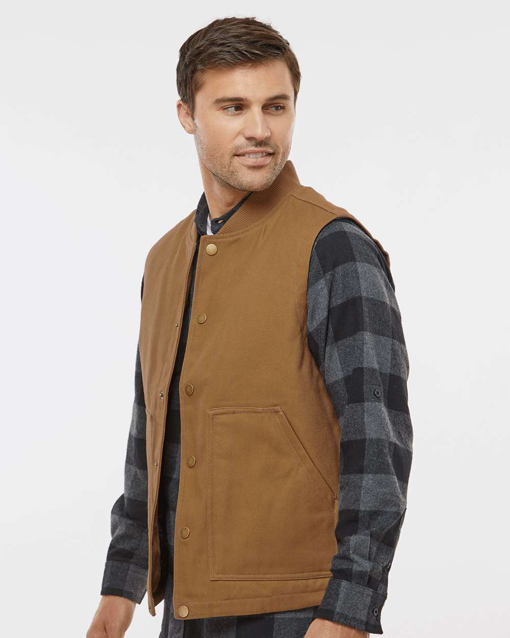 Men's Insulated Canvas Workwear Vest | Independent Trading Co.