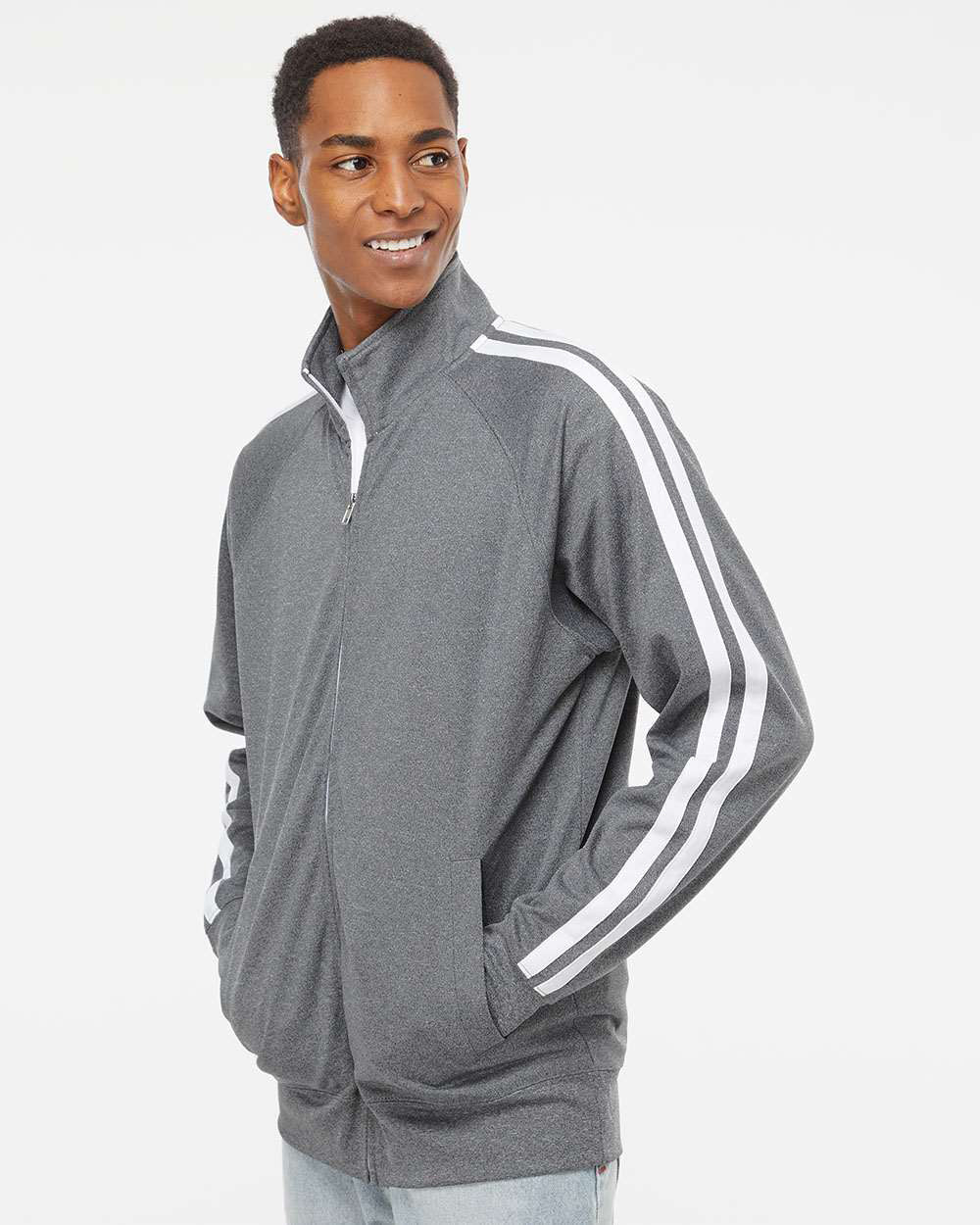 Poly-Tech Track Jacket | Independent Trading Co