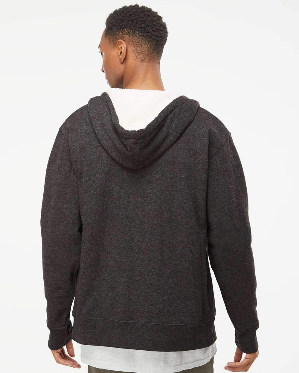 Unisex Heavyweight Sherpa Lined Zip Hood - Independent Trading Company