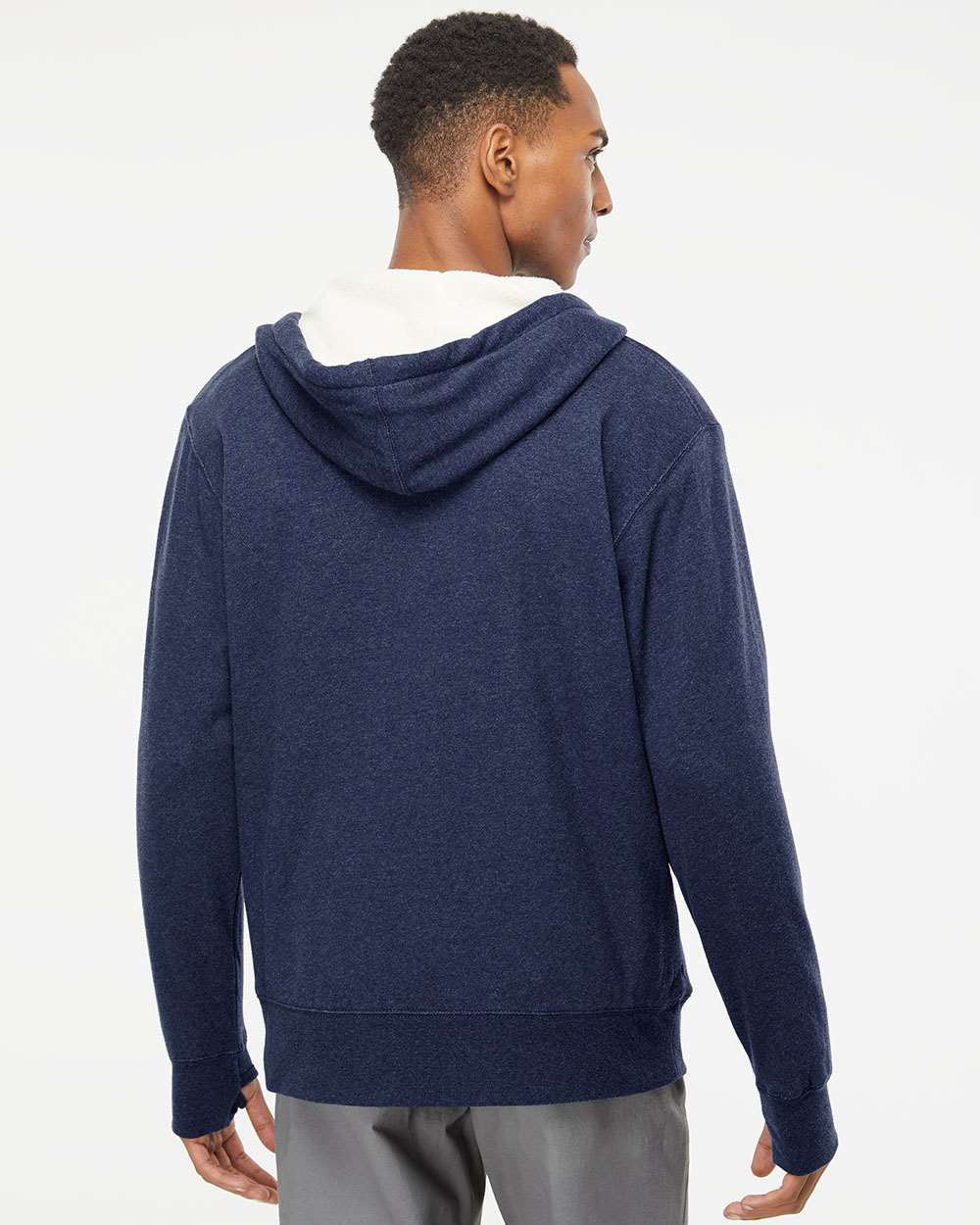 independent パーカー　ネイビー Unisex Heavyweight Sherpa Lined Zip Hood | Independent Trading Co.