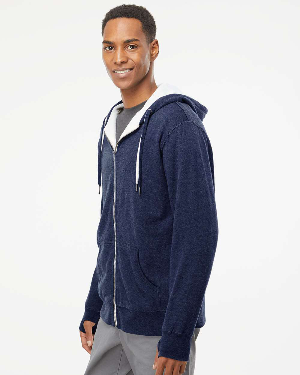 Unisex Heavyweight Sherpa Lined Zip Hood | Independent Trading Co.