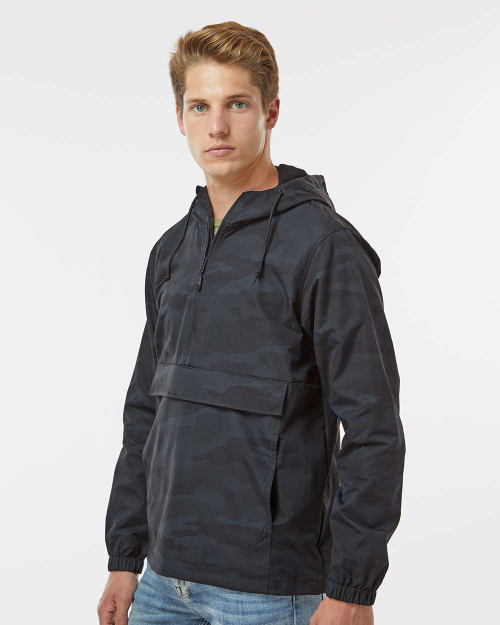 Water Resistant Windbreaker Anorak Jacket - Independent Trading Company