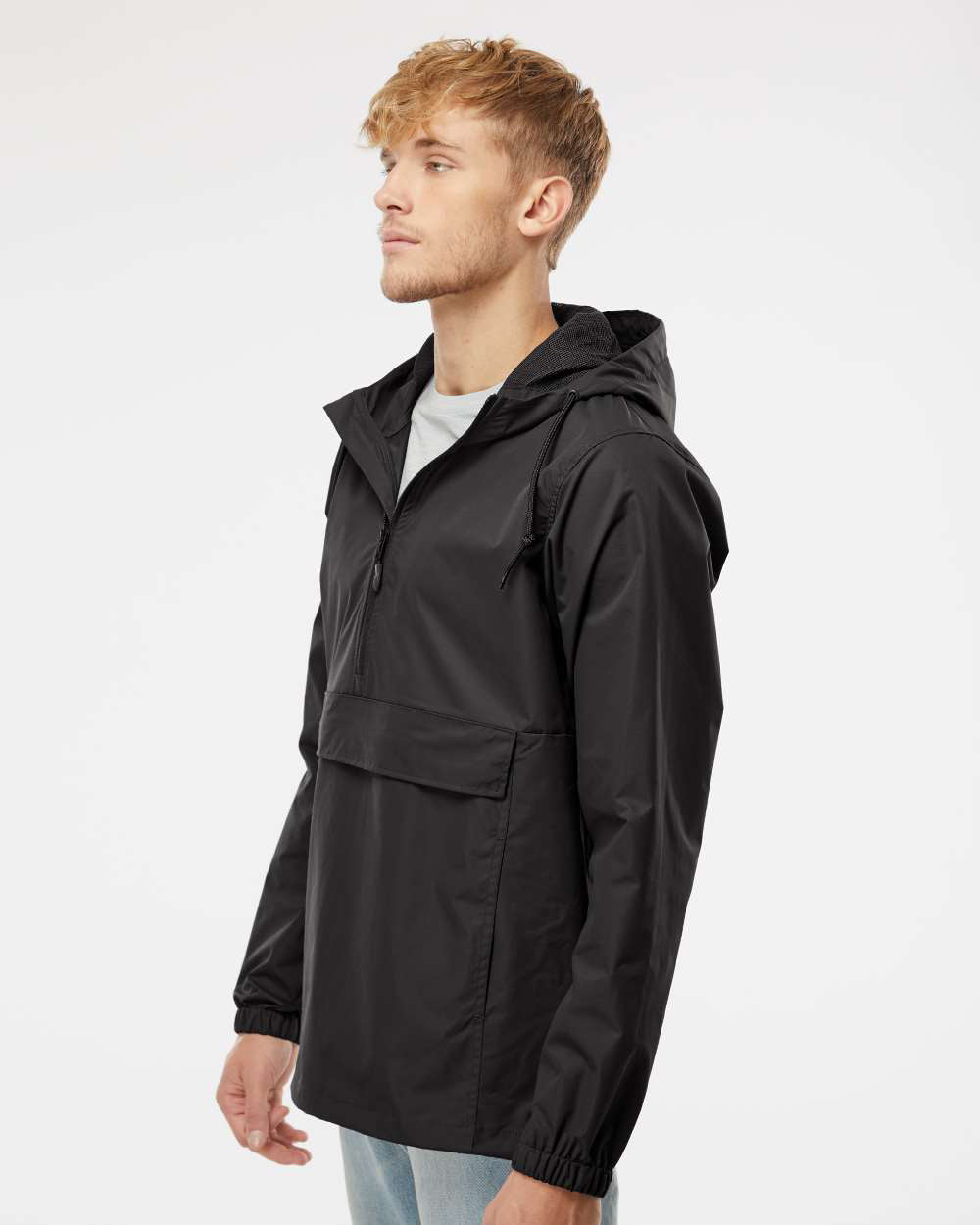 Water Resistant Windbreaker Anorak Jacket - Independent Trading Company