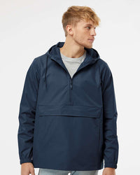 Water Resistant Windbreaker Anorak Jacket - Independent Trading Company
