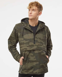 Water Resistant Windbreaker Anorak Jacket - Independent Trading Company