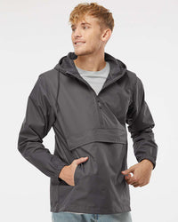 Water Resistant Windbreaker Anorak Jacket - Independent Trading Company
