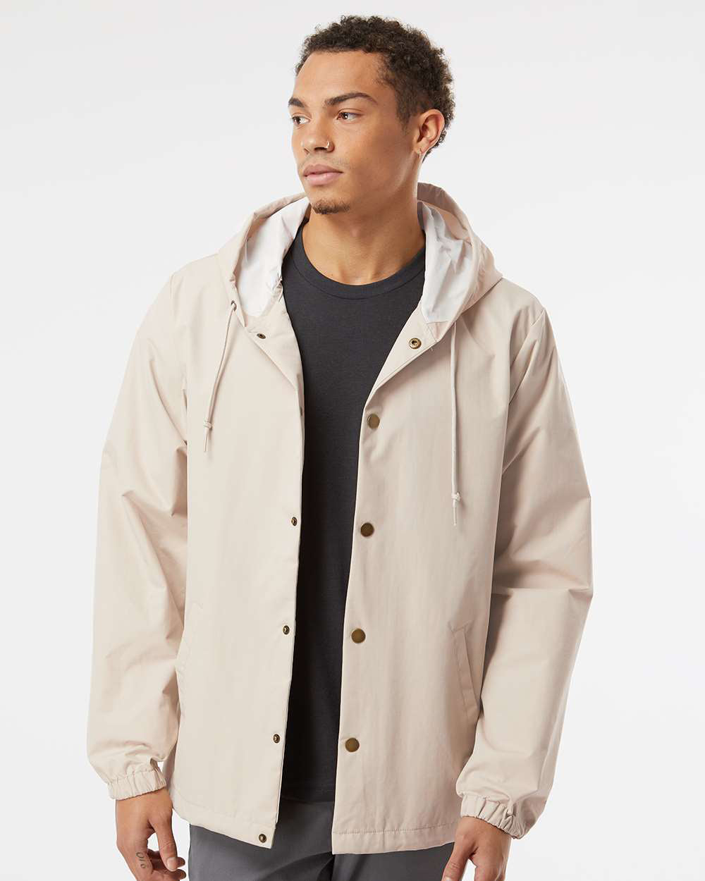 Hooded Water Resistant Windbreaker Jacket | Independent