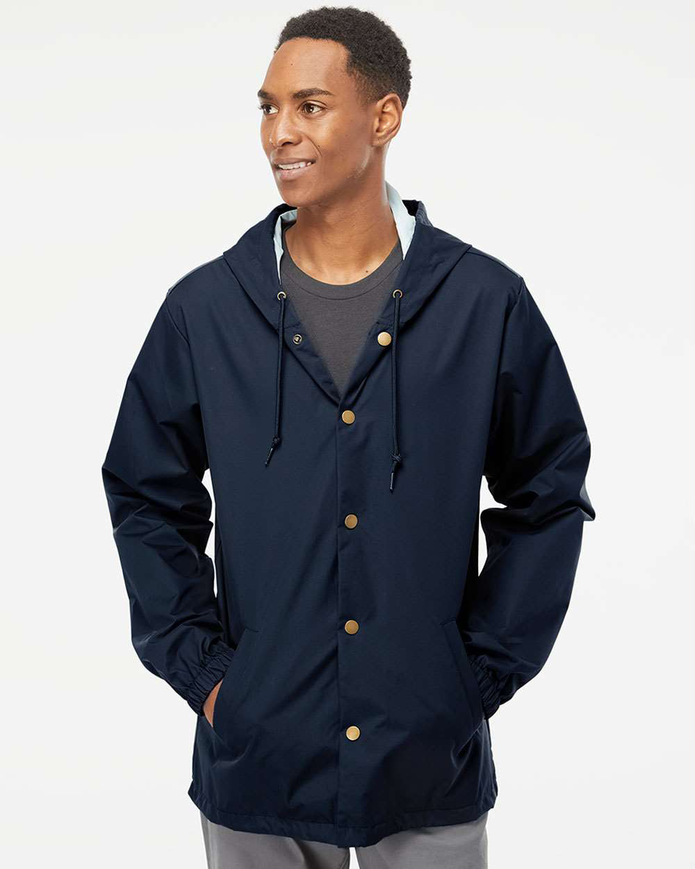 Hooded Water Resistant Windbreaker Jacket | Independent