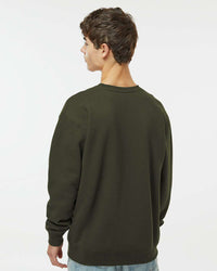 Man wearing a Army 10oz. Heavyweight Crew - Independent Trading Company