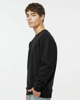 Man wearing a Black color 10oz. Heavyweight Crew - Independent Trading Company