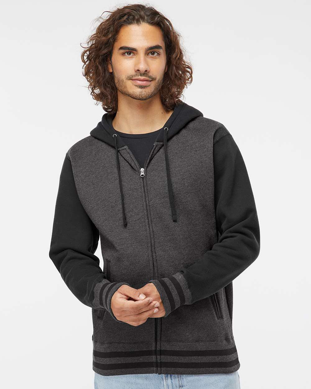 10oz. Varsity Heavyweight Zip Hood | Independent Trading Company
