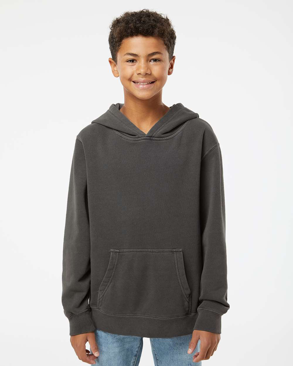 Youth 9oz. Midweight Pigment Dye Pullover Hood - Independent Trading Company