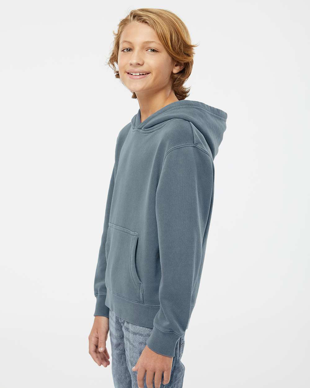 Youth 9oz. Midweight Pigment Dye Pullover Hood | Independent