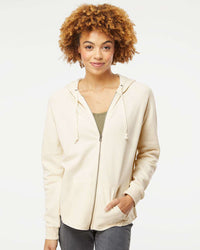 Women's California Wave Wash Zip Hood - Independent Trading Company