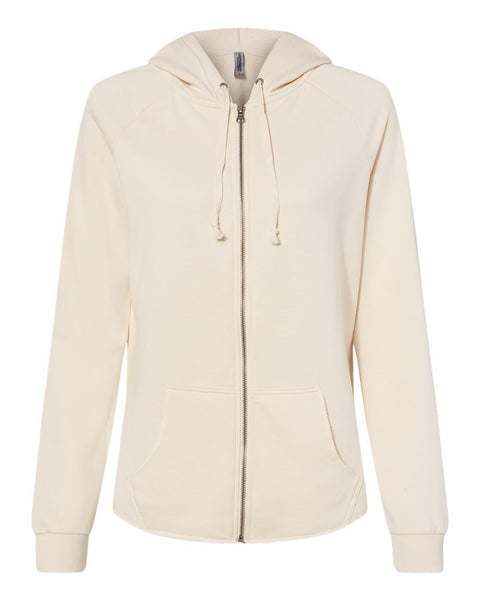Women's California Wave Wash Zip Hood | Super Soft, Casual