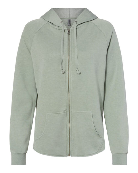 Women's California Wave Wash Zip Hood | Super Soft, Casual Women's California Wave Wash Zip Hood | Super Soft, Casual