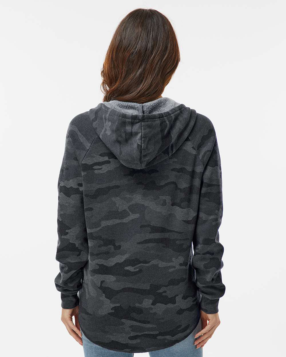 Women's California Wave Wash Hooded Pullover - Independent Trading Company
