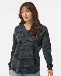 Women's California Wave Wash Hooded Pullover - Independent Trading Company