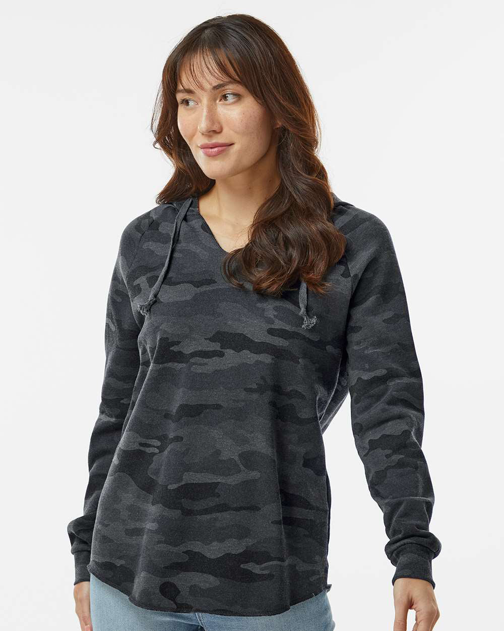 Women's California Wave Wash Hooded Pullover - Independent Trading Company