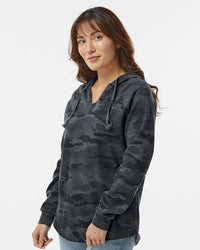 Women's California Wave Wash Hooded Pullover - Independent Trading Company