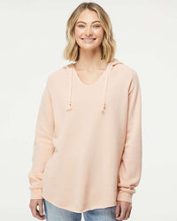 Women's California Wave Wash Hooded Pullover - Independent Trading Company