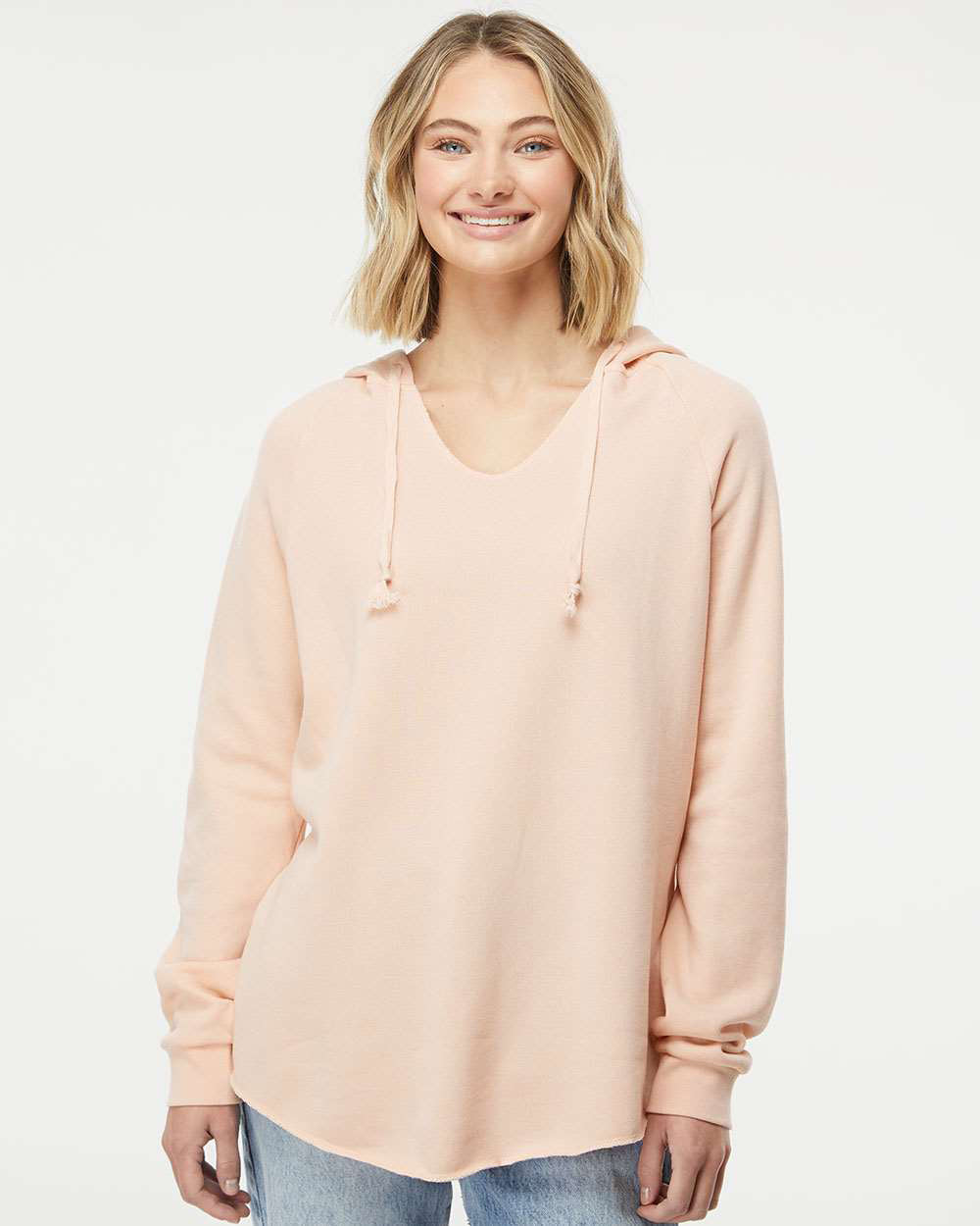 Women's California Wave Wash Hooded Pullover - Independent Trading Company