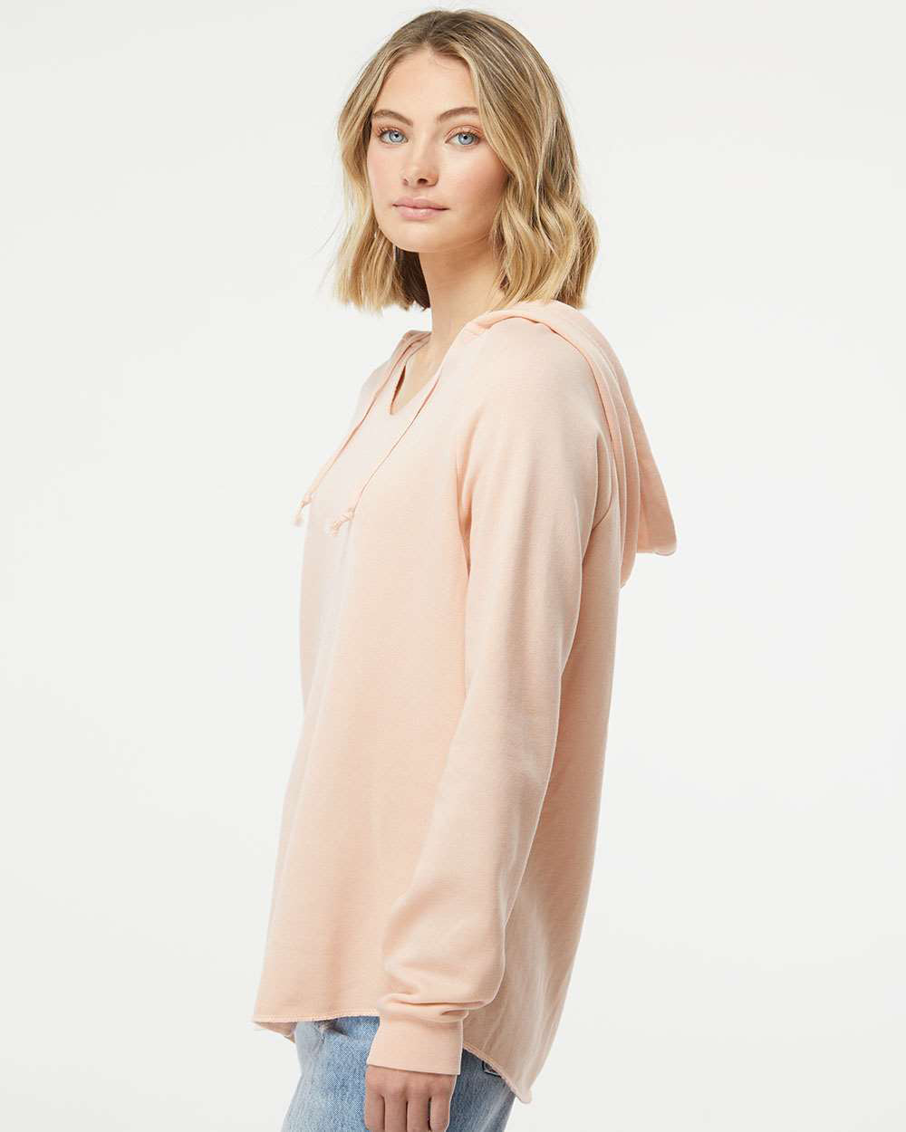 Women's California Wave Wash Hooded Pullover - Independent Trading Company