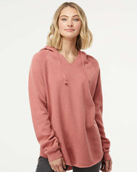 Women's California Wave Wash Hooded Pullover - Independent Trading Company