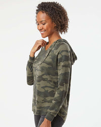 Women's California Wave Wash Hooded Pullover - Independent Trading Company