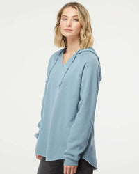 Women's California Wave Wash Hooded Pullover - Independent Trading Company