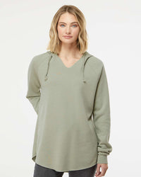 Women's California Wave Wash Hooded Pullover - Independent Trading Company