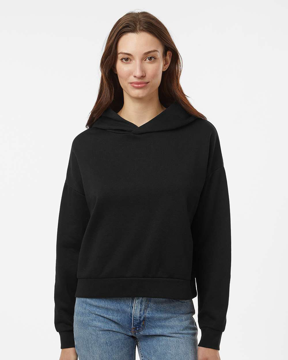Pixley Crop Top Hoodie - Black - XS Gorilla Wear