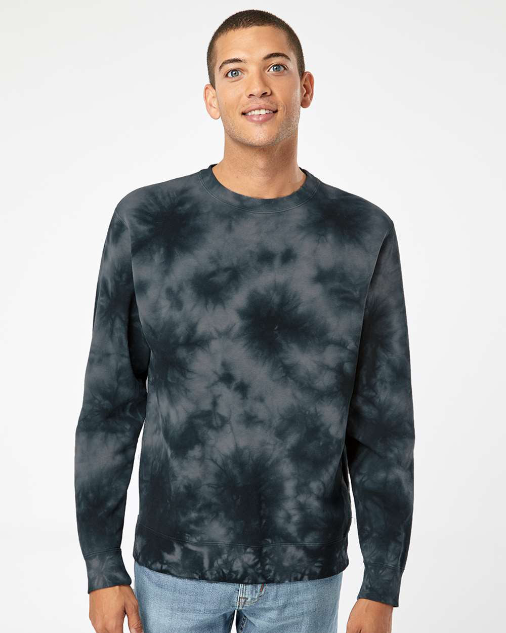 Unisex Midweight Tie Dye Crew Independent Trading Company