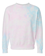 9oz. Unisex Midweight Tie Dye Crew - Independent Trading Company