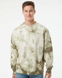 9oz. Unisex Midweight Tie Dye Crew - Independent Trading Company