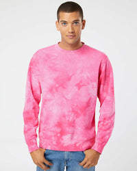 9oz. Unisex Midweight Tie Dye Crew - Independent Trading Company