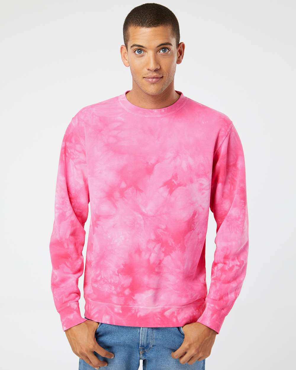 9oz. Unisex Midweight Tie Dye Crew - Independent Trading Company