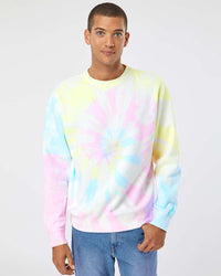 9oz. Unisex Midweight Tie Dye Crew - Independent Trading Company