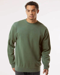 9oz. Unisex Midweight Pigment Dye Crew - Independent Trading Company
