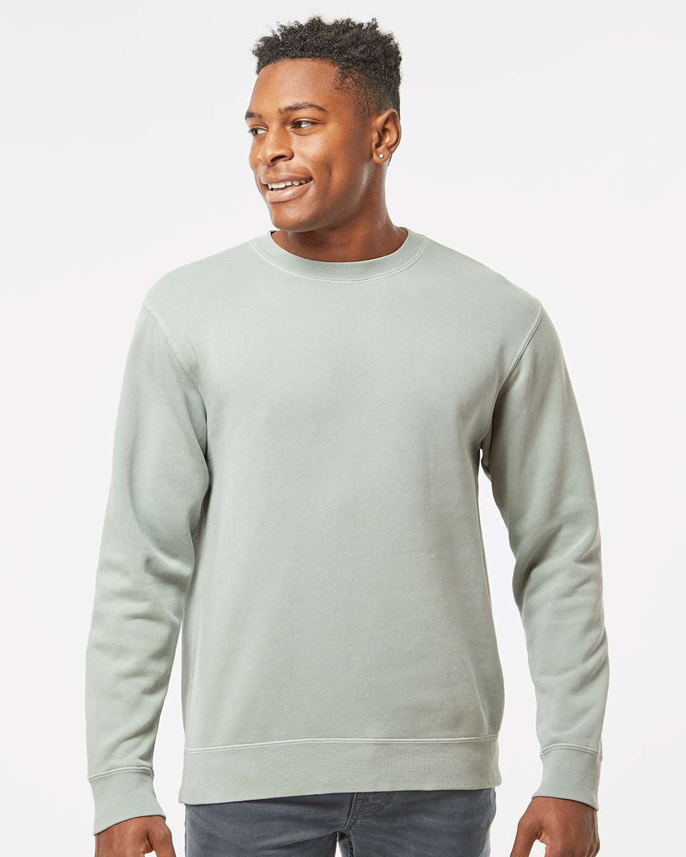 9oz. Unisex Midweight Pigment Dye Crew - Independent Trading Company